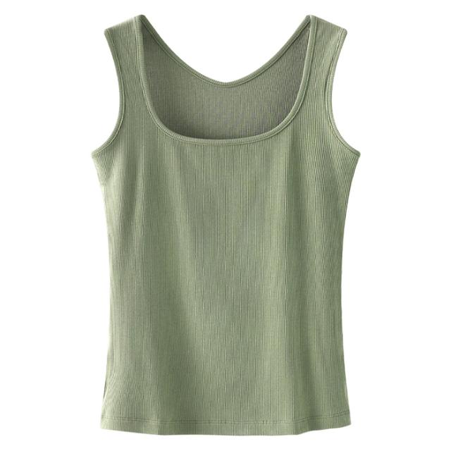 【送料無料】 前後2WAYリブあみレディースタンクトップ