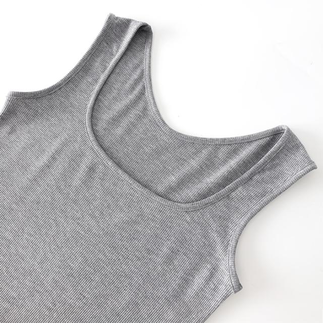 【送料無料】 前後2WAYリブあみレディースタンクトップ