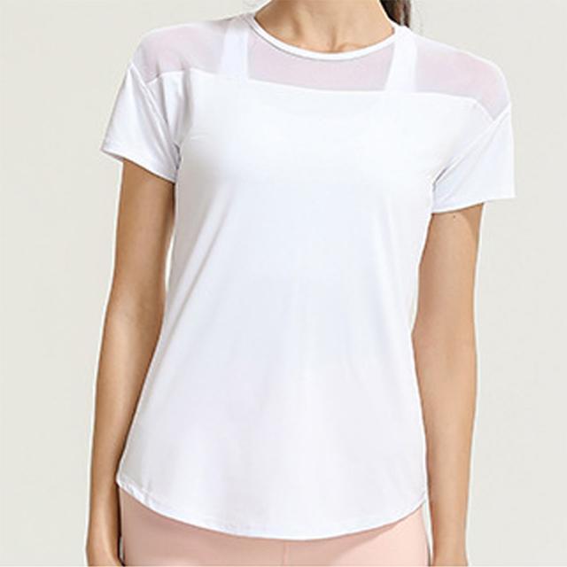 半袖ヨガトップス