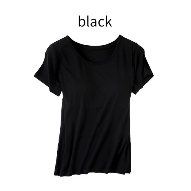 【送料無料】 立体カップでラク盛り半袖ブラトップ