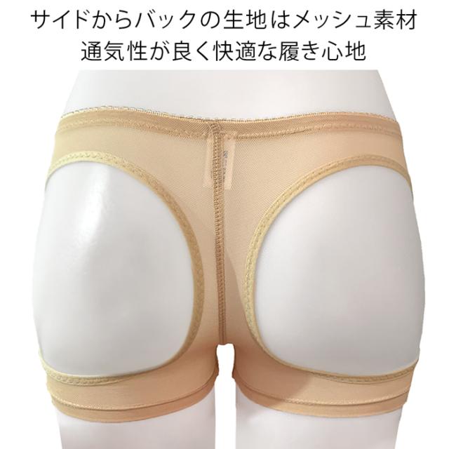 【送料無料】 履くだけ瞬間もも尻！穴あきショート丈ガードル