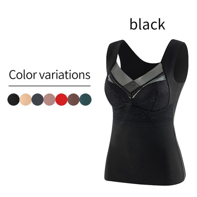 【送料無料】 暖か起毛フリーカットのカップ付きインナー