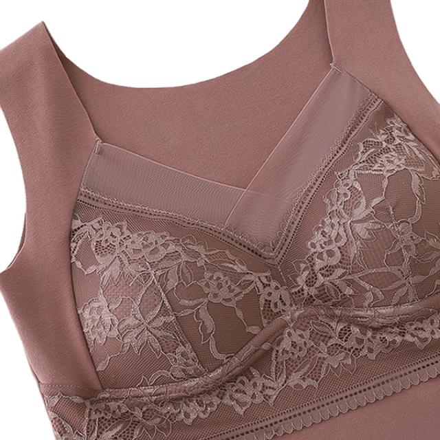 【送料無料】 暖か起毛フリーカットのカップ付きインナー