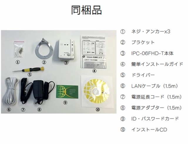 ソリッドカメラ ワイヤレスセキュリティカメラ デイ＆ナイト