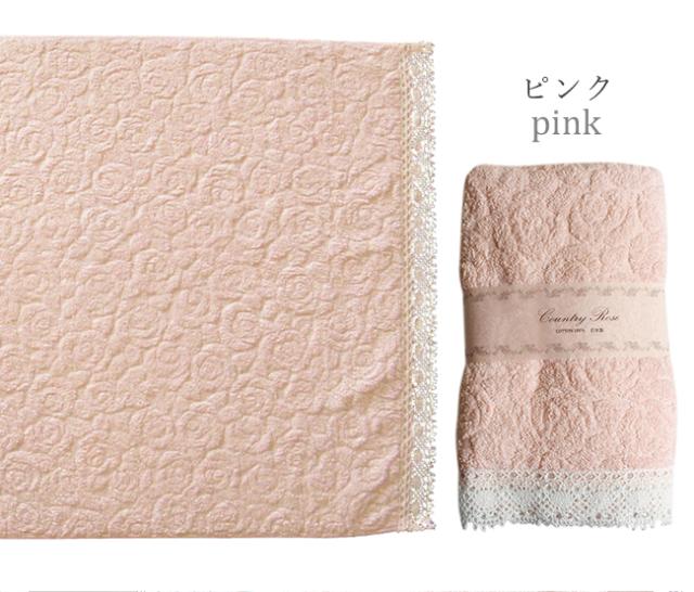 バスタオル カントリーローズ 日本製 バラ柄