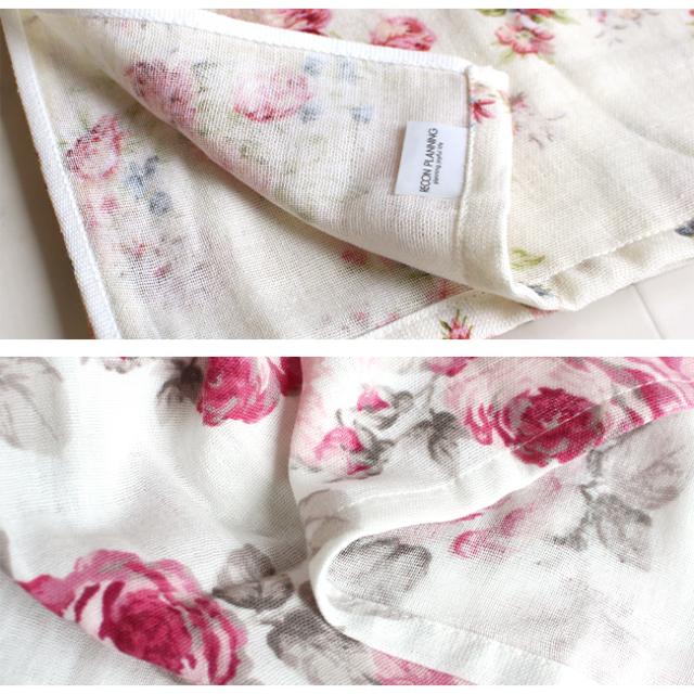 ガーゼバスタオルバラ柄