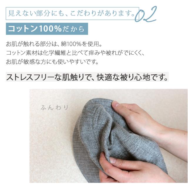 今治でうまれた・コットンガーゼの帽子