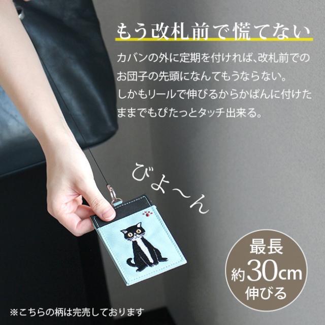 ねこのかわいいパスケース