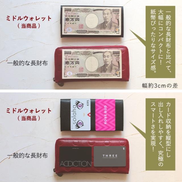 バイカラー・コンパクト長財布