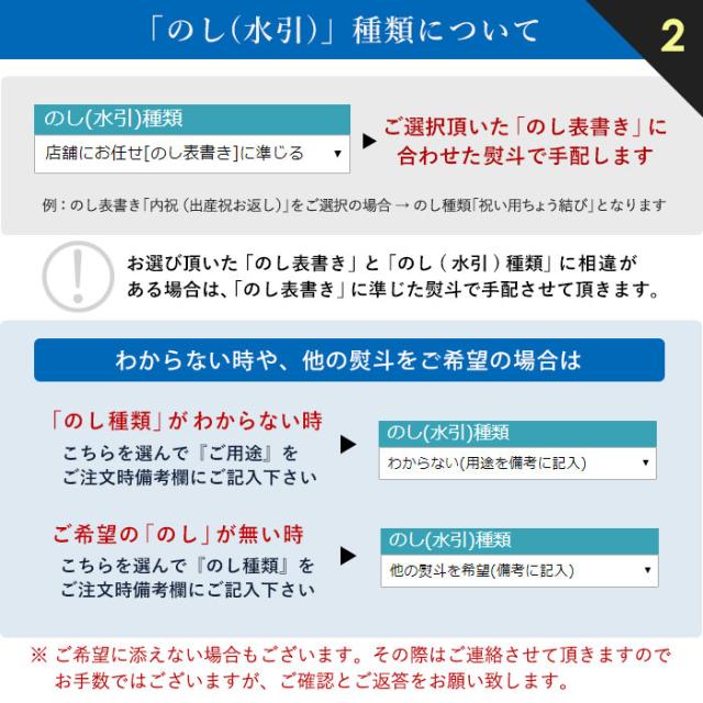 「のし(水引)」種類について