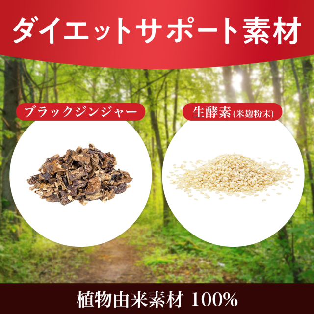 ダイエットサポート素材をプラス