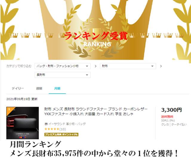 ランキング１位獲得