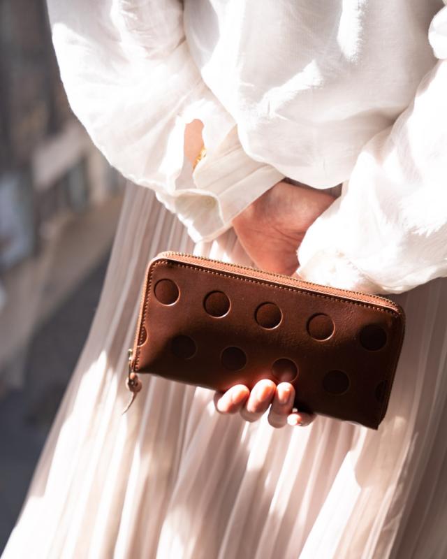 水玉模様の似合うファッション