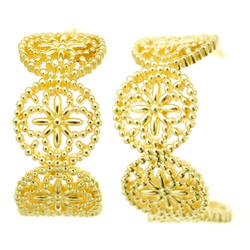 K18pierced earrings K18ピアス K18 pierced earrings flower lace