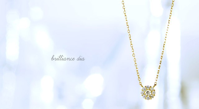 K18 diamond necklace K18ダイヤモンドネックレス brilliance dia