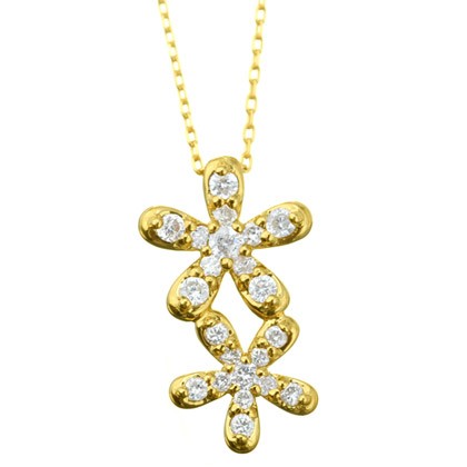 K18 diamond necklace K18　ダイヤモンド　ネックレス bouquet