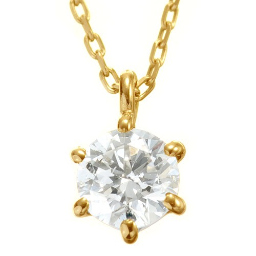 K18 diamond necklace float 0.2ct