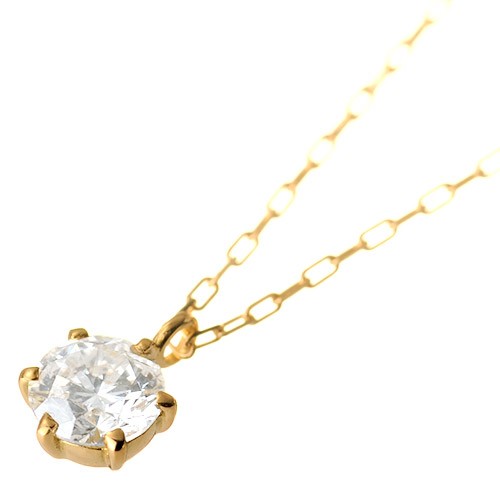 K18 diamond necklace float 0.3ct