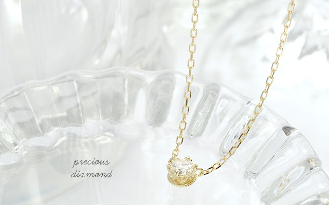 K18 birthstone necklace K18 誕生石　ネックレス precious ダイヤモンド 