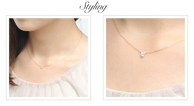 K18 diamond necklace K18 ダイヤモンド　ネックレス innocent 0.2ct