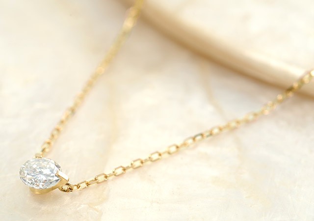 K18 diamond necklace K18 ダイヤモンド　ネックレス innocent 0.3ct