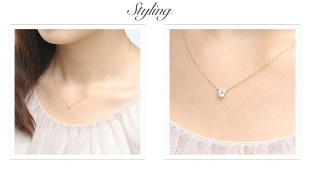 K18 diamond necklace K18 ダイヤモンド　ネックレス innocent 0.3ct