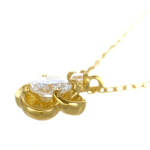 K18 diamond necklace K18 ダイヤモンド　ネックレス little flower