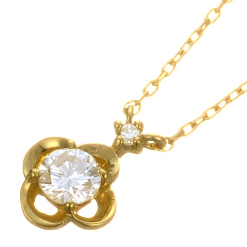 K18 diamond necklace K18 ダイヤモンド　ネックレス little flower