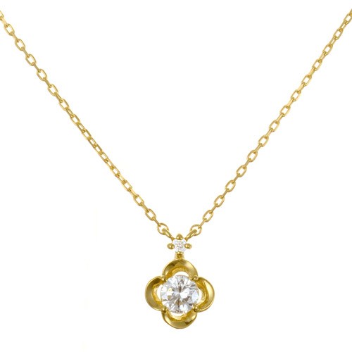 K18 diamond necklace K18 ダイヤモンド　ネックレス little flower