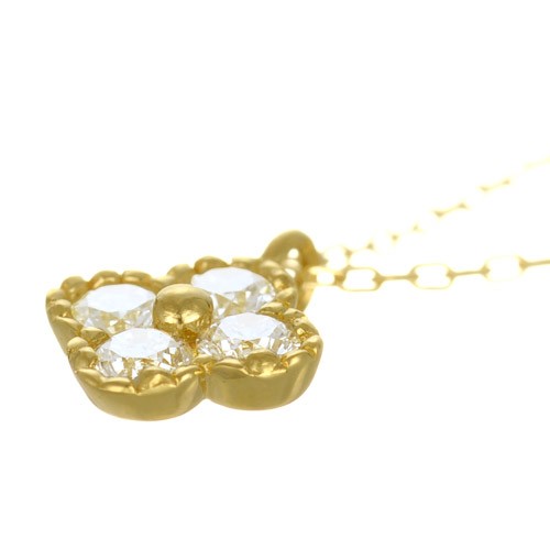 K18 diamond necklace K18 ダイヤモンド　ネックレス classical clover