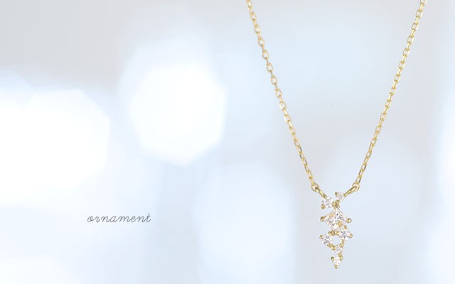 K18 diamond necklace K18 ダイヤモンド　ネックレス ornament