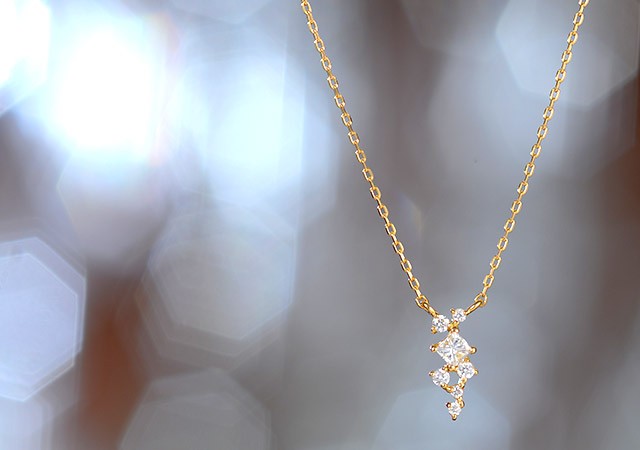 K18 diamond necklace K18 ダイヤモンド　ネックレス ornament