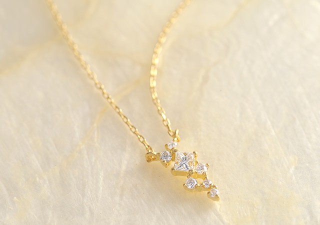 K18 diamond necklace K18 ダイヤモンド　ネックレス ornament