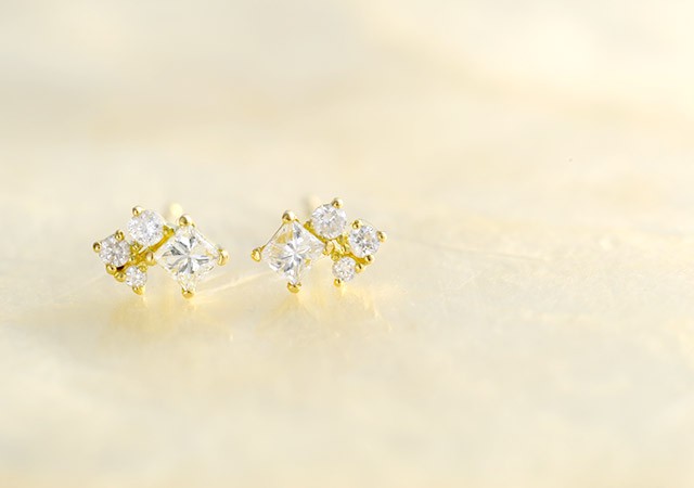 K18 diamond ring K18 ダイヤモンド ピアス decoration