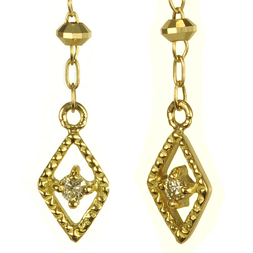 K18ダイヤモンドイヤリング follow