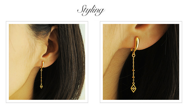 K18ダイヤモンドイヤリング follow