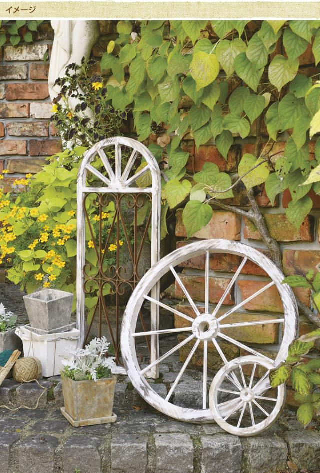 木製　ウィンドウフレームオーナメント　Sサイズ  アンティーク 置物　飾り オシャレ　おしゃれ ディスプレイ ショップデザイン 窓型 ガーデン ガーデニング エクステリア  