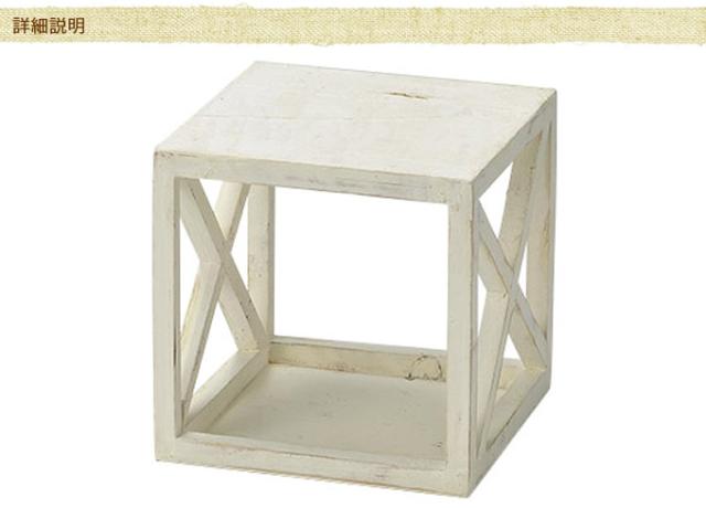 木製フラワースタンド 　ボックス型　Mサイズ  フラワーラック 鉢置き　花台 プランター台 プランター置き おしゃれ　オシャレ ガーデン ガーデニング エクステリア  