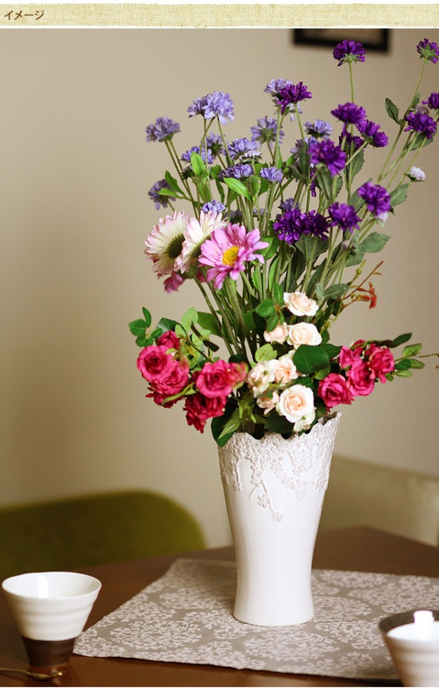 零れる花柄 フラワーベース　トール S  花瓶 フラワーベース プランター 北欧 おしゃれ 花器 洋風 エントランス  
