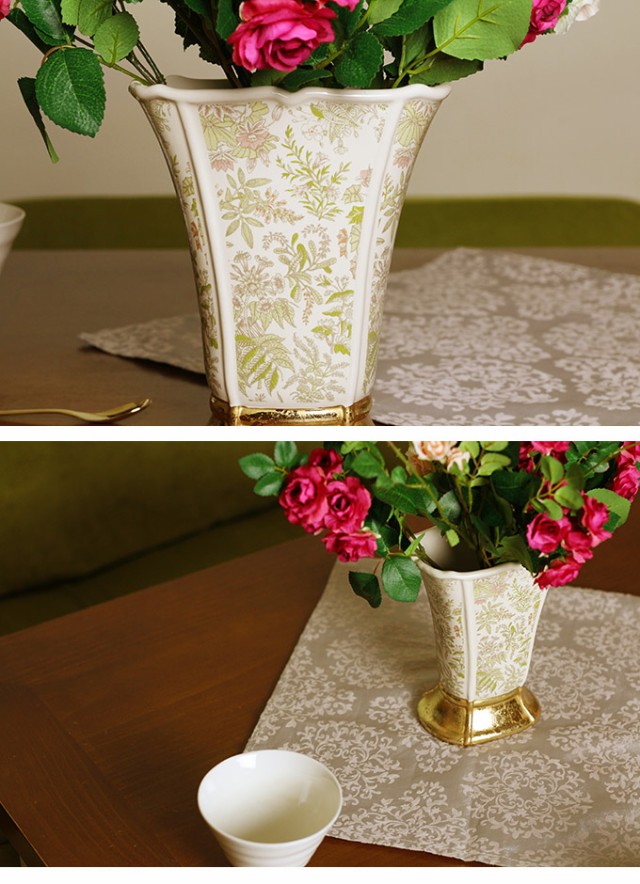 フランス王室風 陶器花瓶 アントワネット M  花瓶 フラワーベース プランター 北欧 おしゃれ 花器 洋風 エントランス  