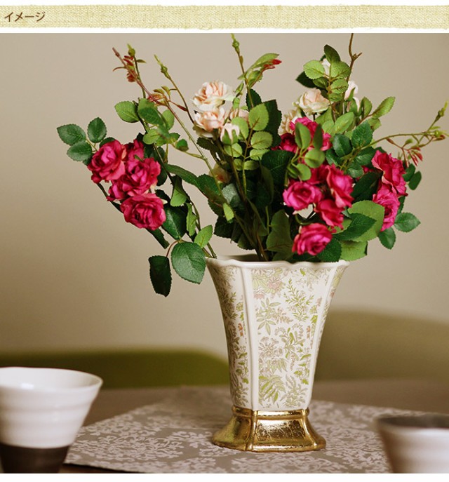 フランス王室風 陶器花瓶 アントワネット L  花瓶 フラワーベース プランター 北欧 おしゃれ 花器 洋風 エントランス  