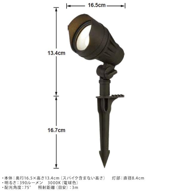 大人のガーデンライト スポットライト ワイド  屋外 ライト led 玄関 照明 光センサー おしゃれ コンセントタイプ 自宅 庭 通路 アプローチ 明るく 照らす 公園 足元 家庭 ガーデニング 埋め込み  