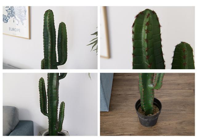 Brown. ブラウン フェイクグリーン 柱サボテン ポット 147cm  観葉植物 フェイクグリーン イミテーションフラワー 造花 ディスプレイ ボタニカル 植物 多肉植物 インテリア おしゃれ  