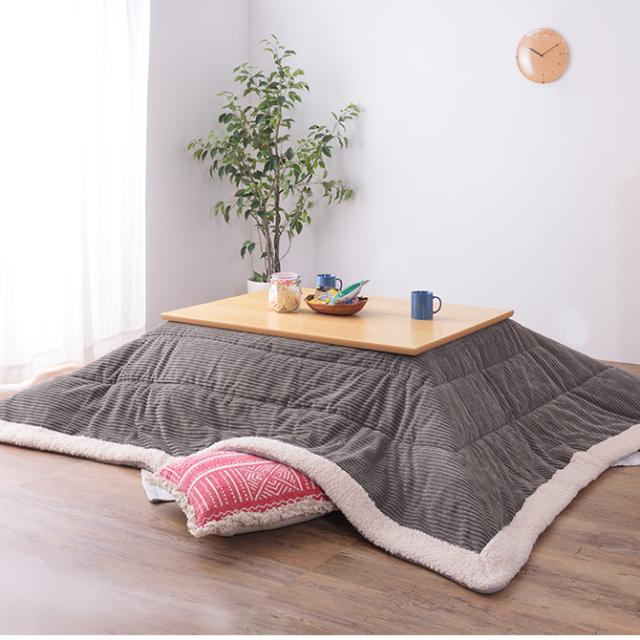 薄掛けこたつ布団 長方形 コーデュロイ 190×230cm こたつ布団 コタツ布団 長方形 おしゃれ 薄掛け こたつ コタツ 掛け布団 ふとん 防寒