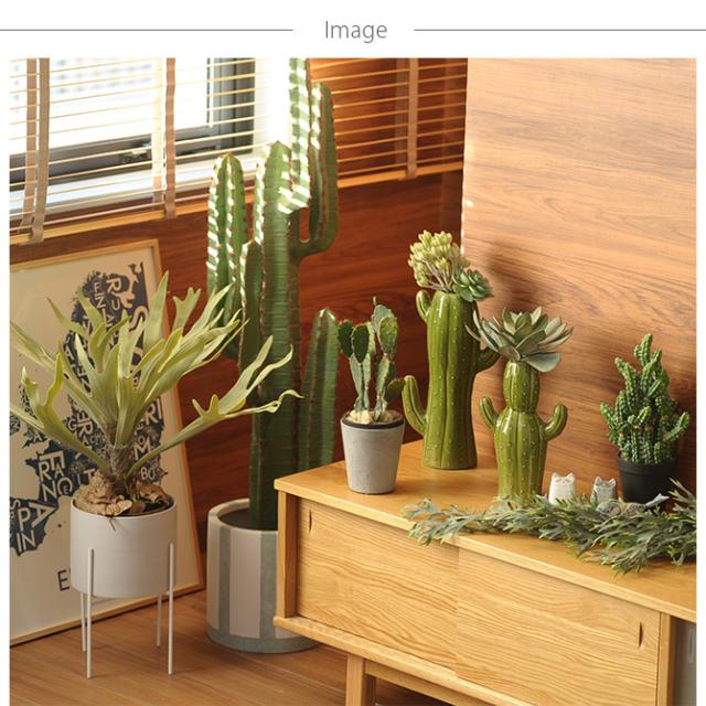 Brown. ブラウン フェイクグリーン ビカクシダ ポット 58cm  観葉植物 フェイクグリーン おしゃれ 造花 ディスプレイ ボタニカル 植物 多肉植物 インテリア おしゃれ  