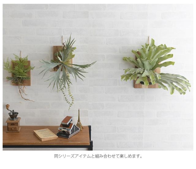 Brown. ブラウン フェイクグリーン ファーン ウォールハンギング アカシア 20  フェイクグリーン 壁掛け ハンギング おしゃれ 壁 グリーン インテリア 造花 植物 ペット  