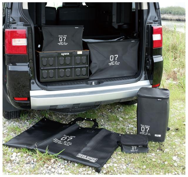 SLOWER スロウワー HANG STOCK ハングストック マルチバスケット  収納ボックス おしゃれ ランドリーボックス ゴミ箱 ダストボックス 洗える 蓋 キッチン アウトドア ごみ  