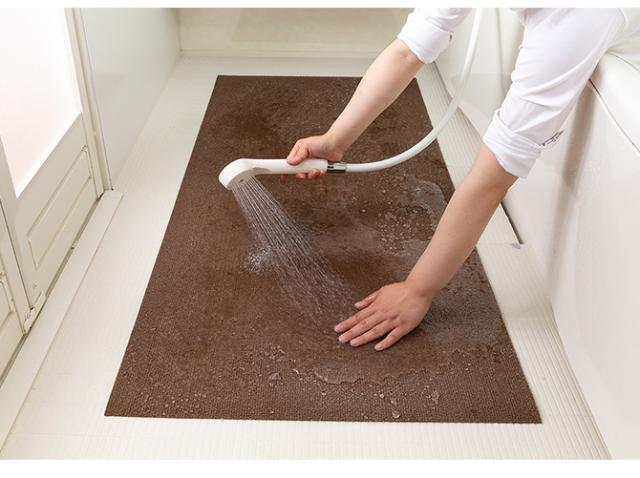 SANKO(サンコー) ペット用床保護マット 60×120cm 犬 猫 ペット用 マット 撥水加工 おくだけ吸着 フロアマット 傷防止 汚れ防止 ずれない