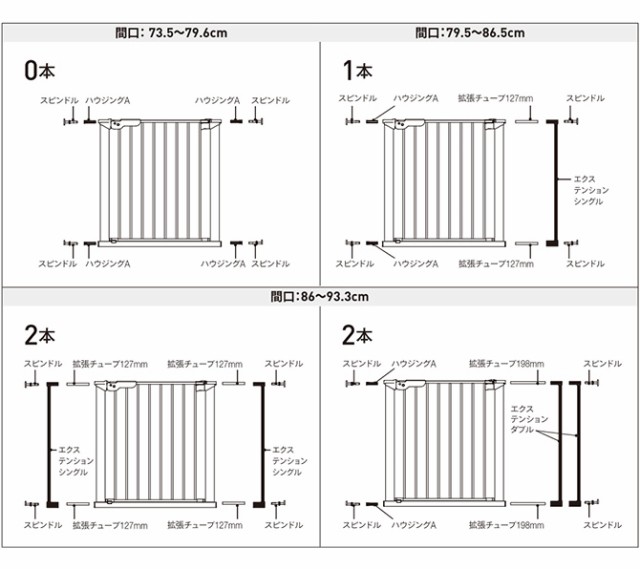 スカンジナビアンペットデザイン エクステンション シングル(プレミア)  犬用 ペットゲート 犬 拡張パーツ ドア ペット 扉 とおせんぼ スタイリッシュ シンプル  