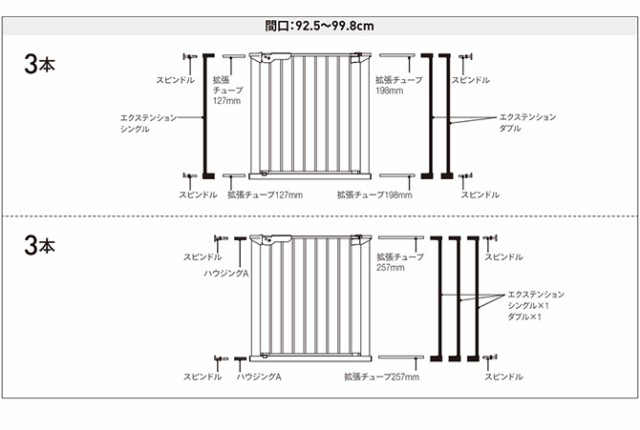 スカンジナビアンペットデザイン エクステンション シングル(プレミア)  犬用 ペットゲート 犬 拡張パーツ ドア ペット 扉 とおせんぼ スタイリッシュ シンプル  